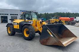 Телескопический погрузчик JCB 536-60AG б/у (2020 г.в., 4753 м.ч.) (ковш+вилы) (2222)